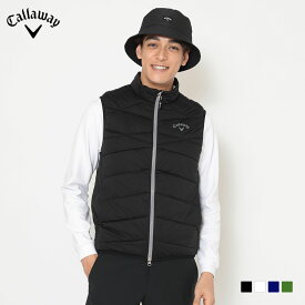 【11/11まで エントリーで最強配送10倍】 キャロウェイ ゴルフ Callaway GOLF ゴルフウエア メンズ 中綿ベスト 8WAYストレッチ リバーシブル 高通気 軽量 「 C25216103 」 2025秋冬モデル 【当店在庫品】
