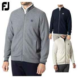 【11/15 エントリー/抽選で最大100%ポイントバック】 フットジョイ FOOTJOY ゴルフウエア メンズ セーター 防風裏地付き フルジップ 長袖 「 FJ-F24-M12 」 秋冬ウエア 【当店在庫品】