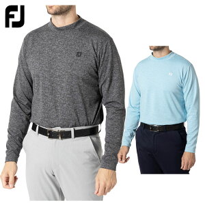 フットジョイ FOOTJOY ゴルフウエア メンズ 長袖モックネックシャツ 保温 吸汗速乾 UVケア ストレッチ 抗菌防臭 「 FJ-F24-S17 」 秋冬ウエア 【当店在庫品】