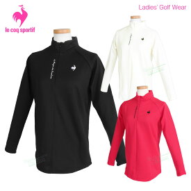 【1/15 エントリー/抽選で最大100%ポイントバック】 ルコック スポルティフ le coq sportif ゴルフウエア レディス 長袖モックネックシャツ 吸汗 保温 ストレッチ 「 LG4FLS52L 」 秋冬ウエア 【当店在庫品】