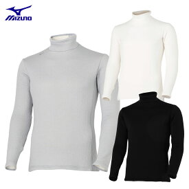 【12/10 エントリー/抽選で最大100%ポイントバック】 ミズノ MIZUNO ゴルフウエア メンズ インナーシャツ バイオギア ブレスサーモ ハイネック 長袖 「 E2MJC504 」 2025秋冬モデル 【当店在庫品】