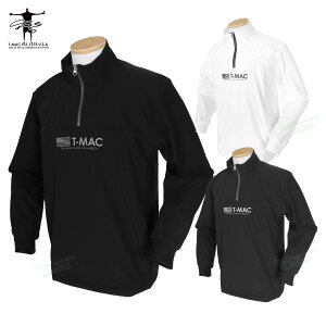 【10/30限定!エントリーで当店全品ポイント10倍!】 ティーマック T-MAC GOLF ゴルフウエア メンズ 長袖シャツ ストレッチ タフタ コンビ ハーフジップ 「 7415370121 」 2025秋冬モデル 【当店在庫品