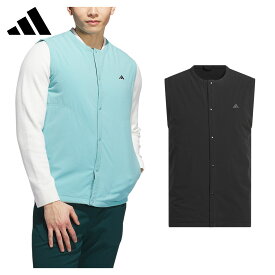 アディダス ゴルフ adidas Golf ゴルフウエア メンズ ベスト ストレッチ 撥水 中綿 「 JVU71 」 2025秋冬モデル 【当店在庫品】