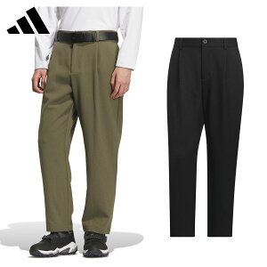 【10/25 エントリー/抽選で最大100%ポイントバック】 アディダス ゴルフ adidas Golf ゴルフウエア メンズ アンクルパンツ ストレッチ 撥水 ワイドクラッシック ルーズ 「 JVU92 」 2025秋冬モデル 【