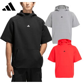 【3/15 エントリー/抽選で最大100%ポイントバック】 アディダス ゴルフ adidas Golf ゴルフウエア メンズ フーディー 半袖 「 OFG57 」 2025秋冬モデル 【当店在庫品】