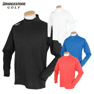 【10/30限定!エントリーで当店全品ポイント10倍!】 ブリヂストンゴルフ BridgestoneGolf ゴルフウエア メンズ 長袖モックネックシャツ ストレッチ 吸汗速乾 「 FGM03F 」 2025秋冬モデル 【当店在庫品