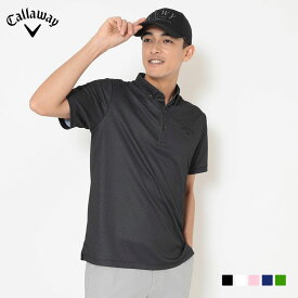 キャロウェイ ゴルフ Callaway GOLF ゴルフウエア メンズ 半袖シャツ 吸汗速乾性 UPF50 -3℃裏クール 「 C26134109 」 2026春夏モデル 【当店在庫品】