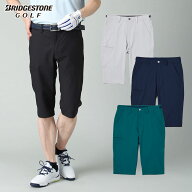 ブリヂストンゴルフ BridgestoneGolf ゴルフウエア メンズ 6分丈パンツ ストレッチ 4WAYストレッチ 接触…