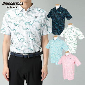 【8/10 エントリー/抽選で最大100%ポイントバック】 ブリヂストンゴルフ BridgestoneGolf ゴルフウエア メンズ 半袖シャツ 肌面DRY ストレッチ 吸汗速乾 UVカット 「 IGM03A 」 2026春夏モデル 【当店在庫品】