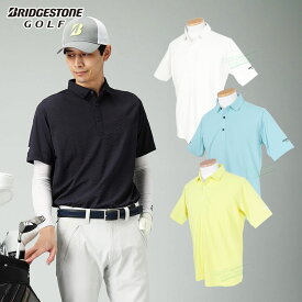 【8/10 エントリー/抽選で最大100%ポイントバック】 ブリヂストンゴルフ BridgestoneGolf ゴルフウエア メンズ 半袖シャツ ストレッチ －3℃ 高通気 吸汗速乾 UVカット 「 IGM13A 」 2026春夏モデル 【当店在庫品】