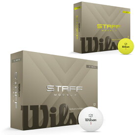 Wilson ウィルソン 日本正規品 Staff Model X スタッフモデル エックス 2026新製品 ゴルフボール 1ダース ( 12個入り ) 【当店在庫品】