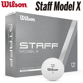 Wilson ウィルソン 日本正規品 Staff Model X スタッフモデル エックス ゴルフボール 1ダース(12個入り) 2025モデル 【当店在庫品】