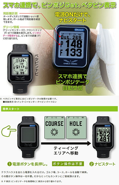 楽天市場】2022年モデルイーグルビジョンWATCH6高精度 ハイブリッドGPS 