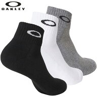 オークリーアンクルソックス 3足組メンズ ゴルフアクセサリー「OAKLEY 3P SOCK 93238」【ネコポス対応】2…
