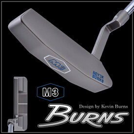 日本仕様バーンズゴルフM3 グースネックパタースモークオーロラブラック仕上げ400本限定生産BURNS GOLF MADE IN USA「Design by Kevin Burns M3」【あす楽対応】