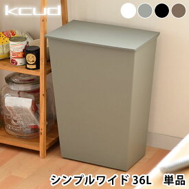 【6/5は全品ほぼP10倍】クード ゴミ箱 kcud シンプル ワイド SIMPLE WIDE ふた付き おしゃれ 分別 横型 ワイド キッチン 岩谷マテリアル アッシュコンセプト 北欧 45リットル ゴミ袋対応 キャスター