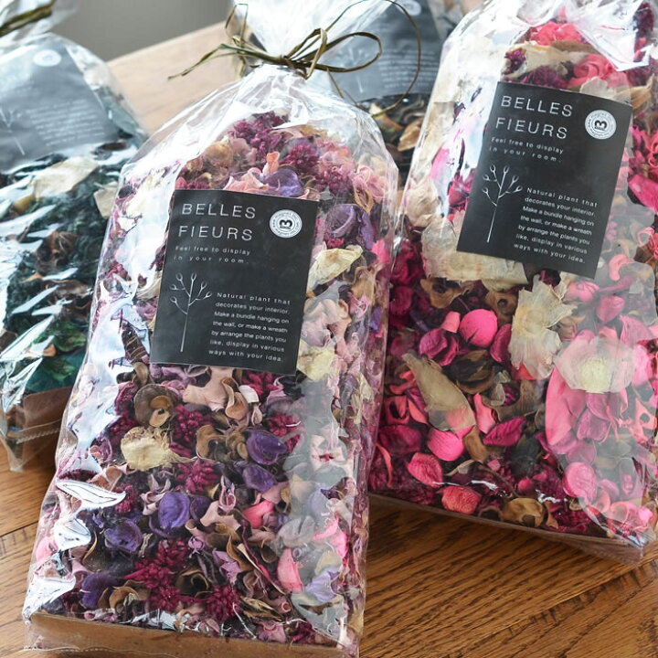 楽天市場 ポプリ 大容量 ベル フルール ポプリ Belles Fleurs Potpourri 詰め替え全4種 詰め替え ローズ バニラ ラベンダー ドライフラワー オーシャン おしゃれ インテリア 芳香 たくさん 庭と雑貨のある家 Eze エズ