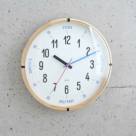 【6/5は全品ほぼP10倍】 掛け時計 バウハウス ウォールクロック BAUHAUS Fonts Wall Clock CarlMarx カール・マルクス おしゃれ 木製 壁掛け 時計 音がしない スイープムーブメント キッズ 子供 知育 シンプル 北欧 ギフト 新築祝い 引越祝い エルコミューン