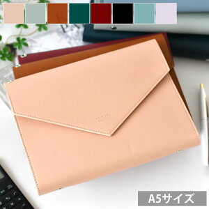 Funnymade クラッチダイアリーカバー A5 手帳カバー A5 手帳カバー リング ミントグレー カバー 6穴 ダークグリーン A5 かわいい バーガンディ ダイアリーカバー 韓国 おしゃれ ブラウン リング