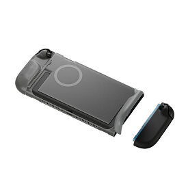 【正規販売店】「Force-Field2 」Nintendo Switch2 専用 保護ケース Genki 薄型 衝撃吸収 一体構造 廃熱 フリップヒンジ マグネット アクセサリー Joy-Con 2 ゲームカード収納 ドック対応 キックスタンド MagSafe スリム