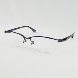 大きい メガネ 60サイズ 度付き眼鏡 伊達めがね ビッグサイズ レンズ込み ハーフリム メンズ ダテ ブルーライトカット PC 顔 が 大きい 白 ホワイト XXL 2415