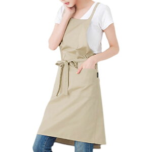 エプロン ワークエプロン カフェエプロン おしゃれ スタッフエプロン 保育士 ロング丈 かわいい 生活防水 長い フリーサイズ ポリコットン レストラン 美容師 エステ 飲食 業務用 園芸 花屋