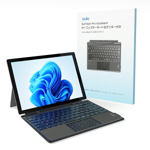 �y�^�b�`�p�b�h&�e���L�[���ځzSurface Pro 8/9/X/10/11 �L�[�{�[�h ���C�����X ���{��z�� �T�[�t�F�X �L�[�{�[�h ���C�z�� Bluetooth�L�[�{�[�h 7�F�o�b�N���C�g ���邳3�i�K���� �}���`�y�A�����O 