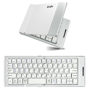 Ewin �܂肽���݃L�[�{�[�h Bluetooth ���{��z�� ���C�����X�L�[�{�[�h iOS Android Window Mac�Ή� �u���[�g�D�[�X �L�[�{�[�h Type-C USB�[�d ���^ �^�u���b�g iPad iPhone �}���`�y�A�����O �y�� ���^ EW-AM