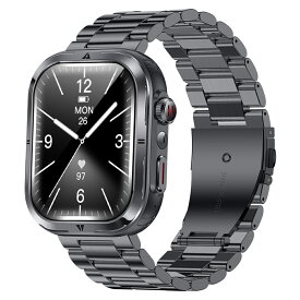 スマートウォッチ Bluetooth通話 2.01インチ大画面 血中酸素 心拍 歩数 カロリー 健康管理 スマートブレスレット リストバンド 腕時計 着信通知 IP68防水 睡眠 Siri 生理周期 音楽再生 360mAh大容量バッテリー iPhone Android メンズ レディース ギフト MK86 送料無料