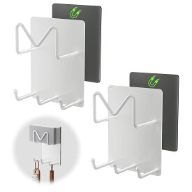 ＼スーパセール最大50%OFF／マグネットレンジフードフック キッチンフック レンジフード 吊り下げラック 引っ掛け ラック棚 換気扇 キッチン収納 吊り下げ ツール ターナー フライ返し お玉 収納 磁石 ブラック ホワイト（ フック付き2枚入り）