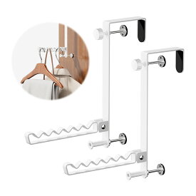 ＼スーパセール最大50%OFF／Ezprotektドアハンガー スリム 6連 折りたたみ ドアフック 収納 折り畳み コートハンガー ハンガーラック ドアフックハンガー 頑丈 ドアハンガー 扉 掛け 引っ掛け ハンガー ロング 帽子掛け 洋服掛け 室内干し 掛け 吊り下げ玄関収納組み立て便利