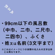 風呂敷 ふくさ 追加オプション プリント ペンテックス 名入れ 99cm以下の風呂敷 ふくさに姓又は名前 3文…