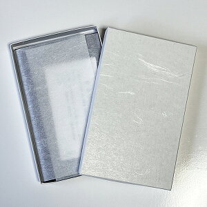 丹後ちりめん台付ふくさ(紫)商品箱入り画像