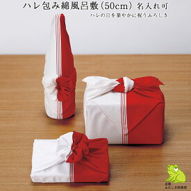 風呂敷 50cm お弁当 小風呂敷 ハレ包み 綿 ふろしき 片身替り アカ 名入れ可 日本製 おしゃれ かわいい シンプル 和柄 和風 ラッピング 包み風呂敷専門店 お祝い ギフト プレゼント プチギフト サイズ むす美 ポイント消化 メール便 送料無料 2024 父の日 早割