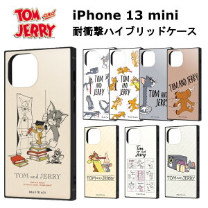 iPhone 13 mini 国内メーカー品 耐衝撃 ハイブリッド ケース トムとジェリー トム ジェリー タフィー KAKU スマホケース 携帯ケース けいたいケース アイフォン13ミニ ドコモ au ソフトバンク