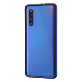 Galaxy A41 国内メーカー品 アルミバンパー ブルー ギャラクシーA41 ドコモ au ソフトバンク 楽天モバイル UQモバイル SC-41A SCV48