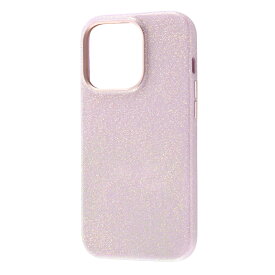 iPhone14 Pro 国内メーカー品 オープンレザーケース キラキラ GLITZY SUGAR ピンク アイフォンフォーティーンプロ スマホケース 携帯ケース けいたいけーす 可愛い オシャレ