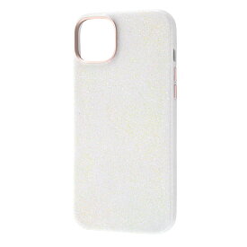 iPhone14 Plus 国内メーカー品 オープンレザーケース キラキラ GLITZY SUGAR ホワイト アイフォンフォーティーンプラス スマホケース 携帯ケース けいたいけーす 可愛い オシャレ