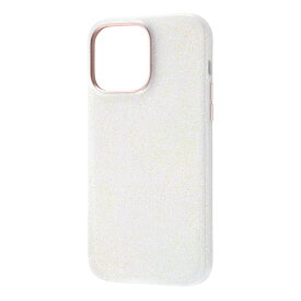 iPhone14 Pro Max 国内メーカー品 オープンレザーケース キラキラ GLITZY SUGAR ホワイト アイフォンフォーティーンプロマックス スマホケース 携帯ケース けいたいけーす 可愛い オシャレ