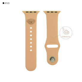 グルマンディーズ Apple Watch バンド 国内メーカー品 Apple Watch Series 8 / 7 41mm・Apple Watch SE(第2 / 1世代) 6 / 5 / 4 40mm・Apple Watch 1 / 2 / 3 38mm アップルウォッチ ミッフィー シリコンバンド ボリス 可愛い かわいい おしゃれ
