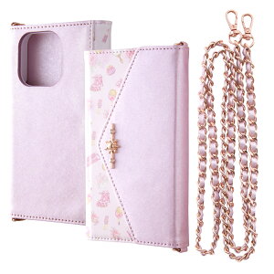 iPhone 15 Pro 国内メーカー品 ケース カバー iPhone15Pro アイフォン フィフティーン プロ アイホン スマホケース 携帯ケース ディズニー 手帳型レザーケース Collet ショルダーストラップ付き ラプ