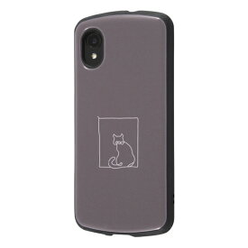 Galaxy A22 5G 国内メーカー品 ケース カバー 耐衝撃 衝撃吸収 MiA グレー ネコ モダン GALAXY ギャラクシー スマホケース 保護 ネコ アンドロイド SC-56B ドコモ docomo 送料無料