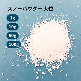 【1g / 10g / 50g / 100g 入り】【ワークショップパーツ】 ラメ パウダー スノーパウダー 大粒 雪粒 【グリッター ラメパウダー キラキラ スノードーム 手作りキット】