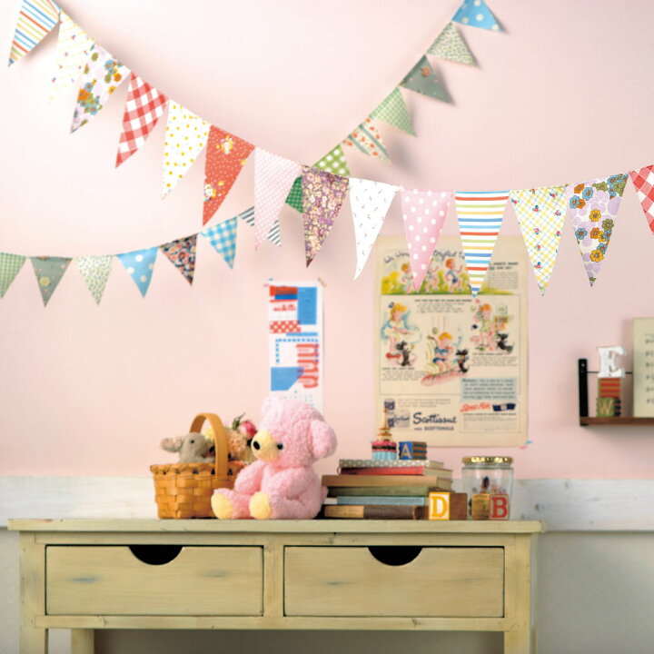 楽天市場 パーティーグッズ フラッグガーランド Lサイズ お誕生日会 パーティー お部屋の 装飾 飾り デコレーション あす楽対応 F Craft 楽天市場店