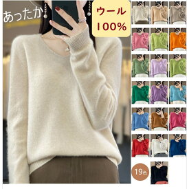 【13%offで8790⇒7647 3/16 11時まで】秋 冬 柔らか なめらか チクチクしない ヘビロテ 長袖 あったか 大人 綺麗め かわいい シンプル 定番 プルオーバー ウール ブランド カシミヤ ニット レディース セーター Vネック カシミア100 100 ウール100％