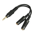 [R]イヤホン分配 ステレオミニ分配ケーブル0.1m AD-612/AD612