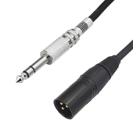 [1.5~3mm][W]6.3mmTRSフォーン（標準）プラグ(オス) - XLR（キャノン）オス 変換ケーブル 1.5m FNT-XT-16…