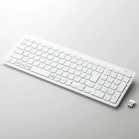 エレコム ワイヤレスコンパクトキーボード/パンタグラフ式/薄型/ホワイト TK-FDP099TWH