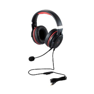 [ELECOM]�Q�[�~���O�w�b�h�Z�b�g/HS-G60/�I�[�o�[�w�b�h/�u���b�N�@HS-G60BK/HSG60BK