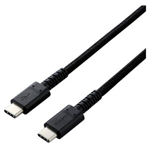 [ELECOM]X}zE^ubgpUSBP[u/USB(C-C)/ϋv/Power DeliveryΉ/Fؕi/2.0m/ubN MPA-CCS20PNBK/MPACCS20PNBK